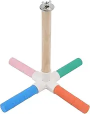 Parrot Colorful Safe Bird CAGE Perch Stand with Nuts and Bolts