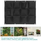 Planting Bag Garden Balcony Wall Vertical Flower Plants Hanging Planter Black