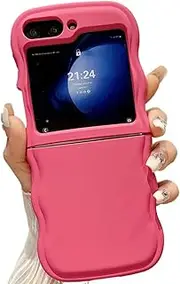 Yienning for Samsung Galaxy Z Flip 5 Case, Slim & Thin Durable Shockproof Protective Cover Silicone Phone Case for Samsung Galaxy Z Flip 5 Hot Pink