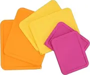 LUVCOSY 3 Cup 6 Cup 11 Cup Rectangle Silicone Storage Cover Lids Replacement for Pyrex 7210-PC, 7211-PC, 7212-PC Glass Bowls, (Container not Included) 6 Pack, Microwave, Dishwasher and Freezer Safe