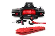 14500LBS Electric Winch 12V synthetic rope with Recovery Tracks Gen3.0 Red