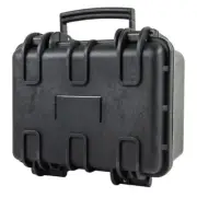 12x10x8 Black Waterproof Hard Travel Case w/ Customizable Foam For Camera & Accs