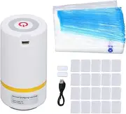 20Pcs Filament Storage Bags, 34x30cm 3D Printer Filament Storage Bags Vacuum Kit, with 5V 3W Auto Pump, for 3D Filament Storage