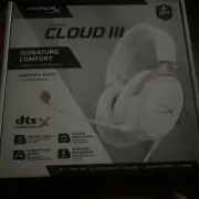 HyperX CLOUD III Legendary Sound WIRED Gaming Headset #9W104AA White/Pink NEW