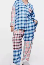 NWT LADIES PETER ALEXANDER BAMBOO FLANNELETTE PATCHWORK SET PLUS SIZE 3+ / 24-26