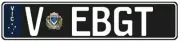 Ford Falcon EB GT Custom VIC Prestige Number Plates - V-EBGT - 520mm x 112mm