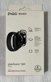 Zagg GlassFusion 360 Screen Protector For Apple Watch Series 7 (41mm) - Black