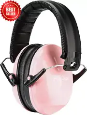 Kids Noise Cancelling Safety Ear Muffs Hearing Protection Defenders Toddler Pink