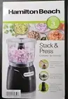 Hamilton Beach Electric Vegetable Chopper & Mini Food Processor, Black, 3 - Cup