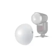 Magnetic Dome Diffuser for Round Head Speedlite Attaches to Z2 Z1 Flash for Soft Light