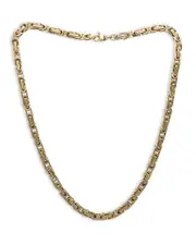 Alberto Amati 14K Yellow Gold Royal Byzantine Chain Link Necklace, 18