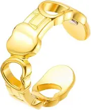 [Generic] Copper Ring for Women, Adjustable Heart Shape Magnetic Rings Copper Jewelry