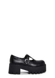 [Current Mood] Playful Prelude Platform Mary Janes - Black