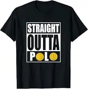 [X.Style] Straight Outta Water Polo T-Shirt | Funny Water Polo Tee ds1409 T-Shirt Black