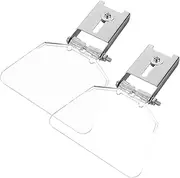 QUMIIRITY 2sets Stainless Steel Bench Guard Shield Hanging Set for Grinder 2pcs*2