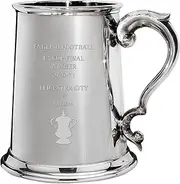 I LUV LTD 1 Pint Tankard for Leicester City English FA Cup Winner 2020-21, Pewter Beer Mug