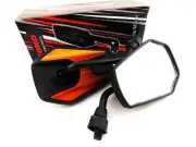 HONDA CB1100 10-15 BLACK ORANGE HEX SOKO MIRRORS