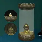 Backflow Incense Burner Yoga Statue for Tabletop Indoor Tea Room