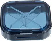 NOLITOY Small Portable Pill Organizer Case Pill Storage for Pocket Personal Pill Organizers Medication Box Mirror Braces Tiny Organizer for Travel