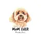 Mom Ever Poodle (Toy): Blank Lined Paper Sketchbook Notebook Composition Journal Pretty Cute Dog Lover Gift Breeds Writing Workbook for Girls