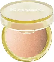 [Kosas] Sun Show Glowy Warmth Baked Bronzer - Contouring Powder for Cheekbones, Nose & Jawline - Enriched with Concentrated Fatty Acids - Talc-Free, Vegan & Hypoallergenic - Waves