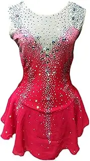 [Zagitova] Figure Skating Dress for Girls with Shiny Rhinestone Stones Women Patchwork Ice Competition Dance Outfits