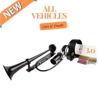 Moto Horn 3.0 Super Loud All Vehicles Cars & Trucks Black