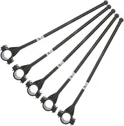Kisangel Set of 5 Bike Handlebar Flagpoles: Ideal for Cycling and Racing Events
