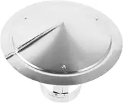 IWOWHERO Stainless Steel Chimney Cap Rain Cover Windproof Rain Hat Protector for Flue Durable Weatherproof Vent Cover Accessory for Roofs Easy Installation Use