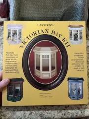 Vintage 1980 DOLL HOUSE Victorian Bay Window Kit Carlson’s New Complete