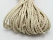 100 Meters Khaki Waxed Twisted Cotton Cord Thread Line 2mm Macrame Rope String