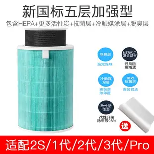 小米 空氣清淨機 濾芯 抗菌版 小米 濾網 濾芯 適用1代 2代 3代 2S Pro 空