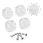 Mirror Wall Hanging 4pcs Fixing Kit Frameless Clips Glass Bracket Mirror Plastic