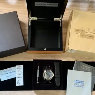 【森岱時計】Panerai Luminor Base PAM112 沛納海 三明治面盤 9.5成新 44mm 盒單全