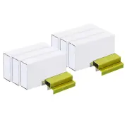 Staples for Stapler, 6 Pack #10 Mini 3/16 Inch Length Staples Yellow