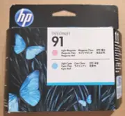 OEM Genuine HP 91 Light MAGENTA/Light CYAN DUAL PRINTHEAD, C9462A **NEW & SEALED