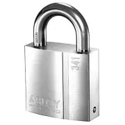Abloy Keyed Padlock,1 3/32 in,Rectangle,Silver PL341/25B-KD Abloy PL341/25B-KD