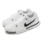 【NIKE 耐吉】休閒鞋 CROSS TRAINER LOW 男鞋 白 黑 復古 皮革 訓練鞋(CQ9182-106)