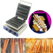 Commercial Lolly Stick Waffle Maker Cone Machine Non Stick 4PCS Snack Machine