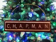Chapman University Panthers Christmas Ornament Scrabble Tiles HandCrafted in USA