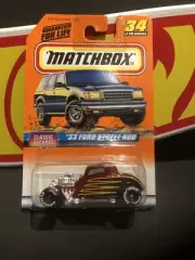 1998 Matchbox Classic Decades 1933 Ford Street Rod Goodyear Tires