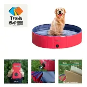 Foldable Dog Pool - Collapsible Pet Pool, Bathing Tub and Kiddie Pool, Perfec...
