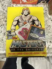 1984 Topps Masters Of The Universe Box 36 New Sealed Wax Packs MOTU No X out