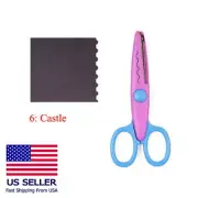 Art Scissors Paper Cut Office School Art Circle Wave Ruffle Edge Design Craft