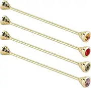 [ihreesy] Tie Pins Set,4PCS Classic Shirt Collar Bars Shirt Collar Stud Bar Collar Brooch Collar Bar Pin for Wedding Business Party