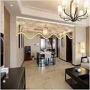 Hanging Room Divider, Hanging Room Divider Beaded Curtain,Doorways Room Divider Decoration,40 Strands Crystal Door Hanging Beads Curtains Wavy Shape for Bedroom Closet Wedding Backdrop,3 Colours