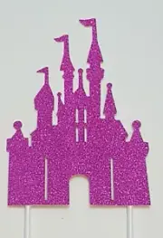 Premium Pink Disney Princess Cinderella Castle Cake topper Cupcake toppers