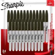 Sharpie Fine Permanent Markers Black 24 Pack