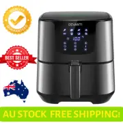 Devanti Air Fryer 7 L - Black Kitchen Cooking Appliance LCD Fast Timer Free Au