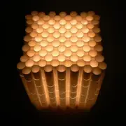 Handmade Japanese paper lampshade, made using Mino Japanese paper, a healing one